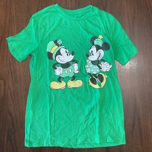 Old Navy Green Kids T-Shirt with Cartoon Characters